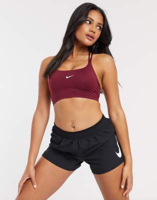 nike burgundy sports bra