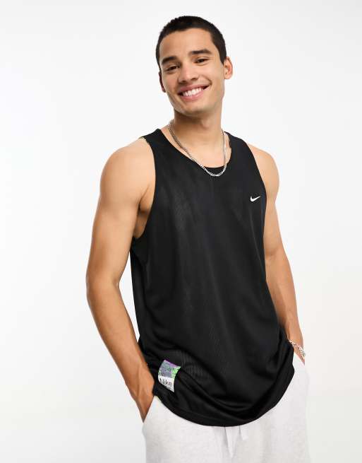 Nike Training Studio 72 Dri-Fit reversible tank in black