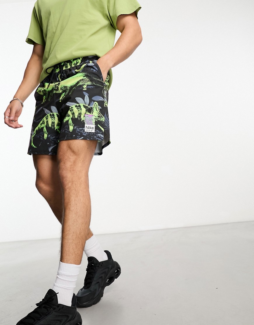 Nike Training Studio 72 Unlimited Dri-Fit AOP shorts in black