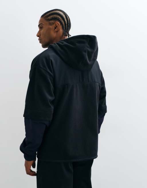 Nike Training sudadera con capucha de forro polar Therma con cremallera negra, 5 de 5