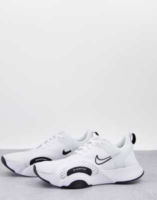 Nike Training SuperRep Go 2 sneakers in white and black