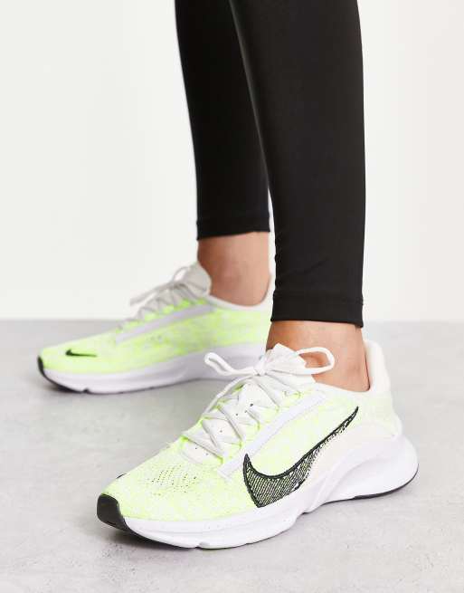 Nike SuperRep Go 3 Flyknit sneakers in yellow and white | ASOS