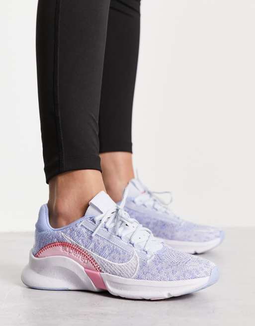 Nike flyknit trainer womens hot sale blue