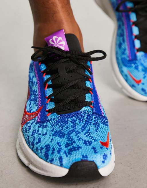 Nike Training SuperRep Go Fly Knit trainers in blue, 3 of 4