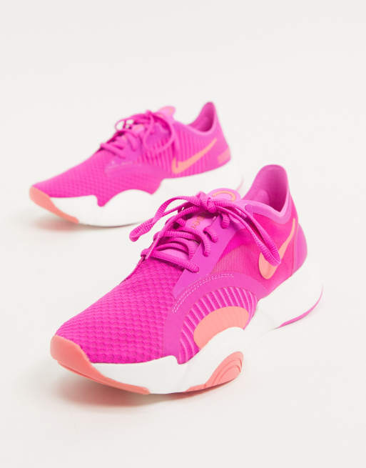 Nike Training – SuperRep Go – Rosa träningsskor, 4 av 4