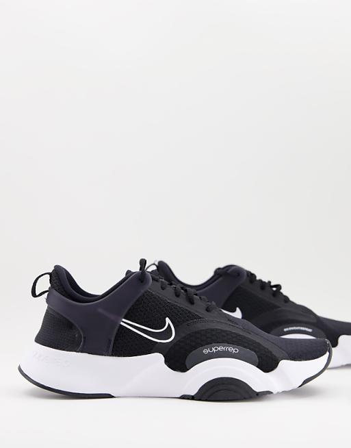 nike training superrep go sneakers in black