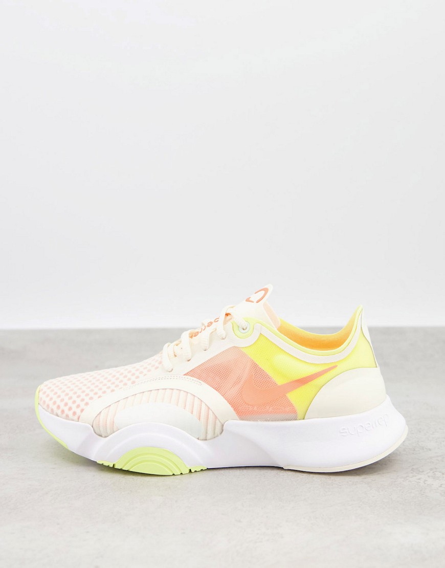 Nike Training SuperRep Go trainers in ivory-White