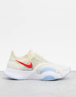 nike training superrep go trainers in off white