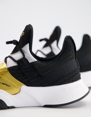 Chaussures Nike Training - SuperRep Groove - Baskets - Blanc et doré