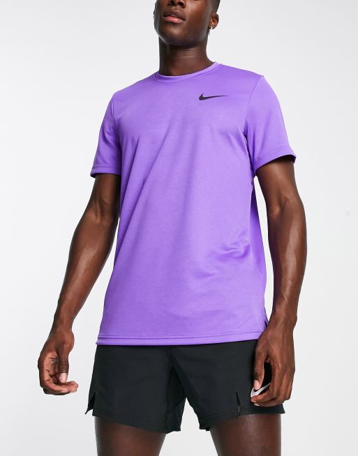 Purple dri fit sales t shirt