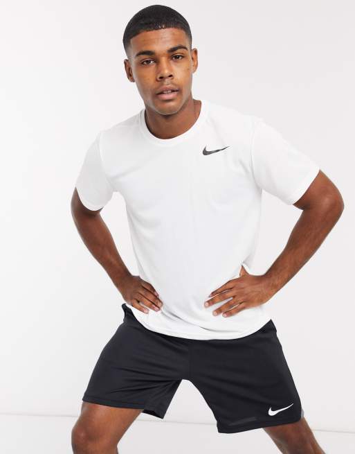 White nike sales training top