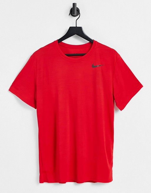 Nike Training superset t-shirt in red