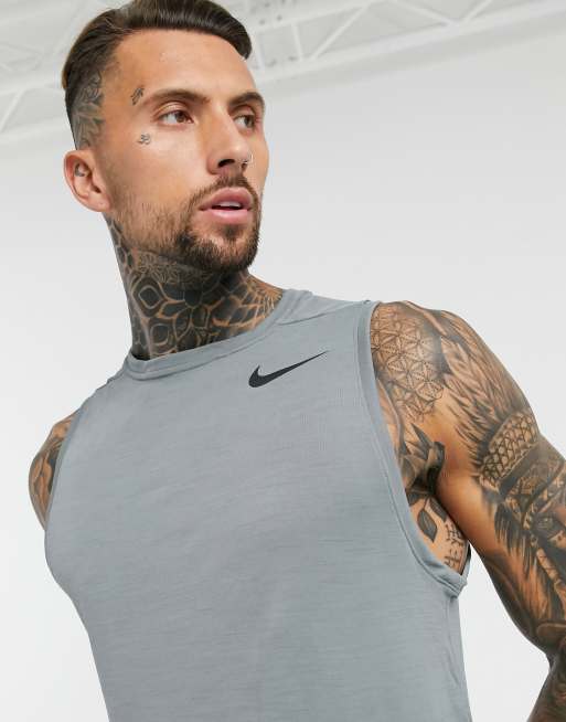 Nike Training superset tank top in grey