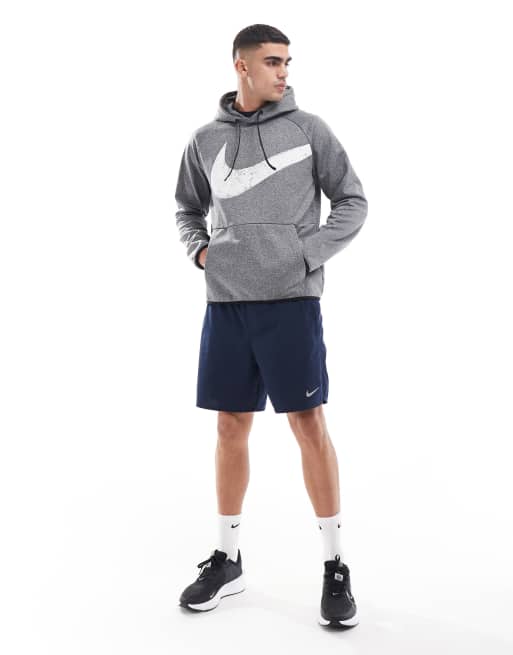Nike Training – Svart huvtröja med grafisk Swoosh-logga, 4 av 4
