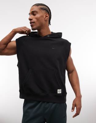 Nike Training - Sweat à capuche sans manches en polaire Dri-FIT - Noir