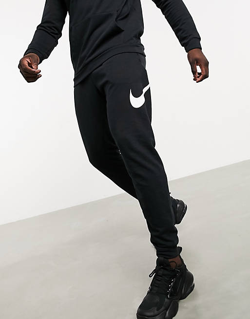 Nike Training sweatpants with leg swoosh in black | ASOS