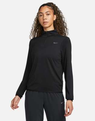 Swift Element quarter zip top in black