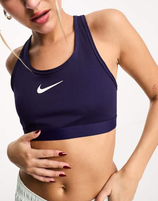 Nike Training Swoosh Dri-Fit high support sports bra in purple