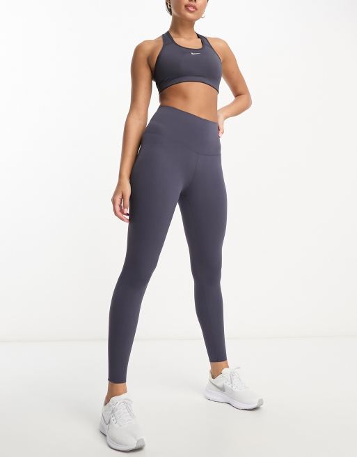 Nike Yoga Alate Eclipse strappy light support sports bra in black