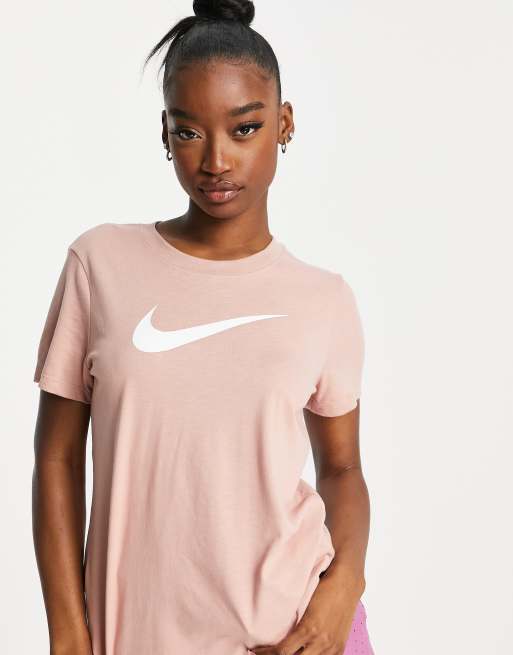 Pale pink nike store shirt