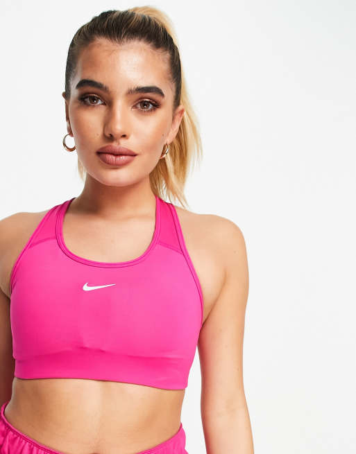 nike dri fit sports bra pink