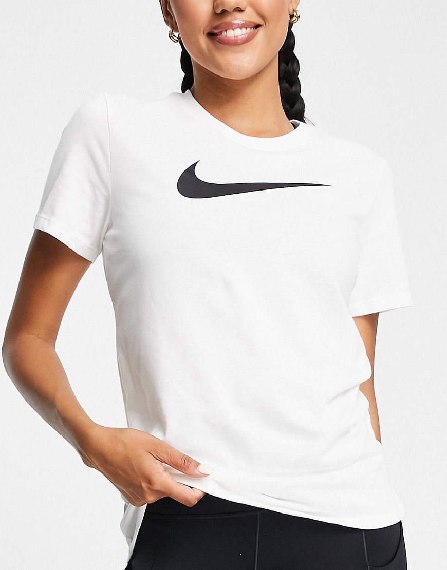 Nike Training Swoosh Dri-FIT t-shirt in white