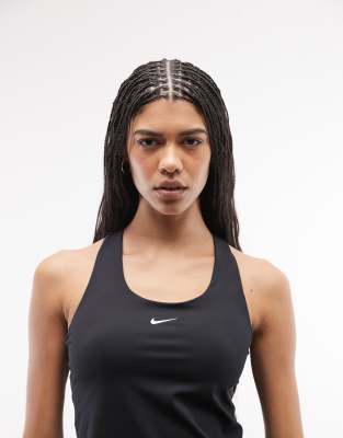 Nike Swoosh Essentials Bra Tank Top In Black