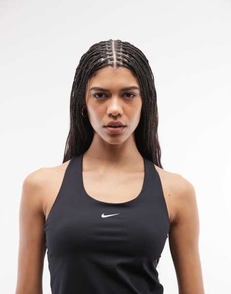 Nike Training Swoosh Essentials bra tank top in black - view 1