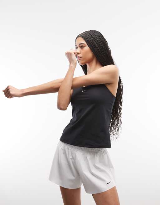 Nike Training Swoosh Essentials bra tank top in black , 2 of 4