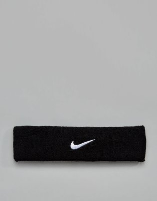 Nike Training Swoosh Headband In Black | ASOS