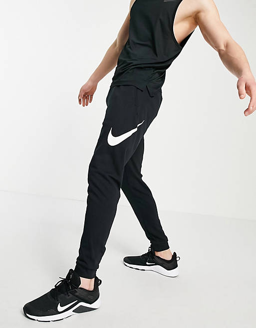  Nike Training Swoosh joggers in black 