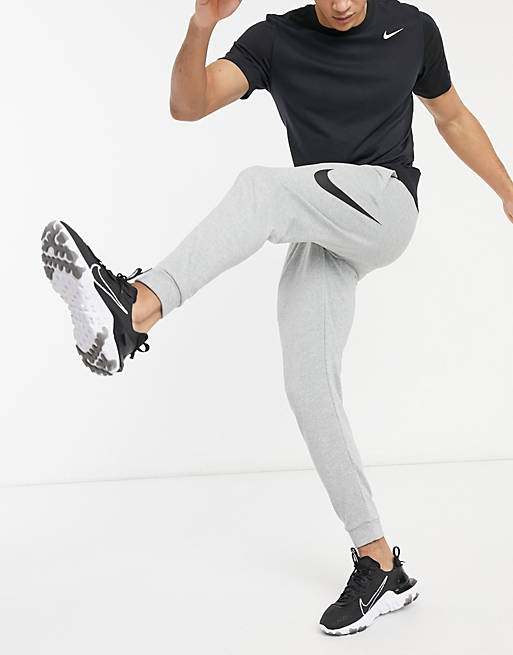 Nike Training Swoosh joggers in grey