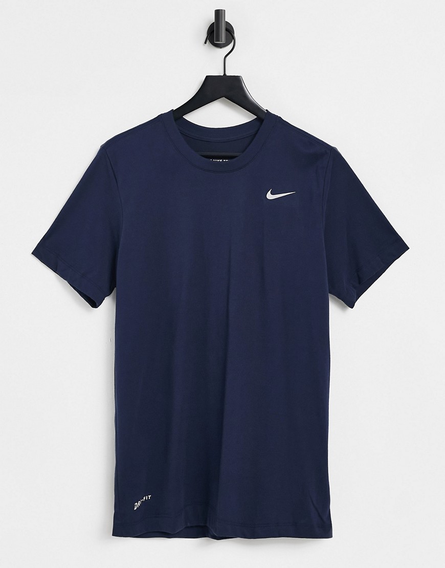 Nike Training swoosh logo essential t-shirt in navy