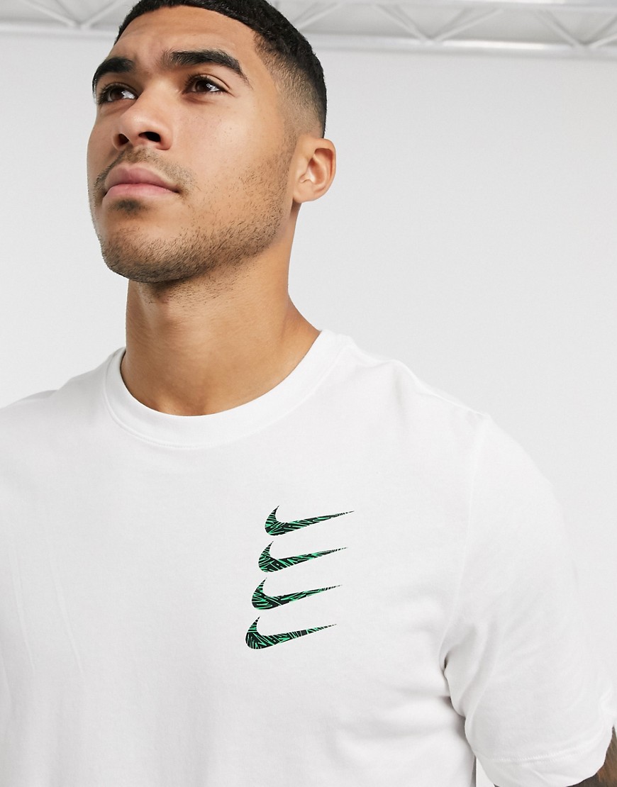 Nike Training swoosh logo t-shirt in white