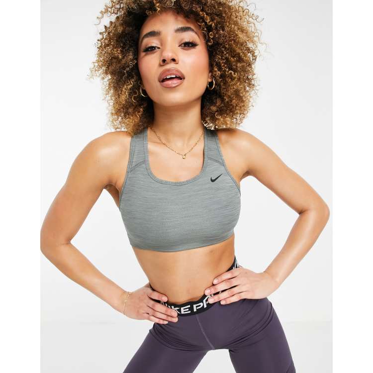 Nike Pro Swoosh Medium Support Sports Bra Womens Carbon Grey, £13.00