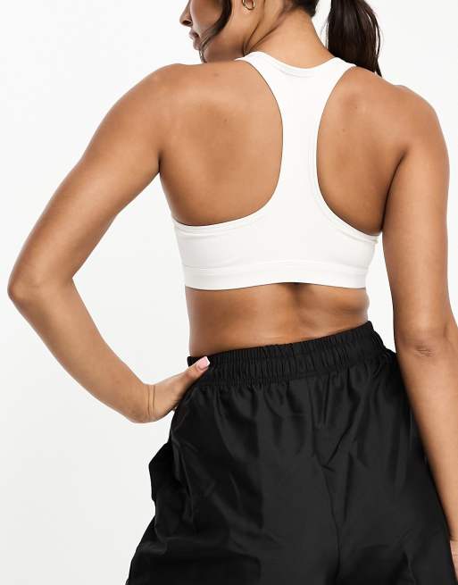 White Dri-FIT Medium Support Sports Bras.