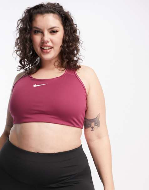 Nike Running Swoosh logo 7/8 leggings in pink