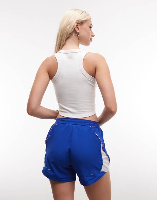 Nike Training swoosh shorts in blue and pink, 5 of 5
