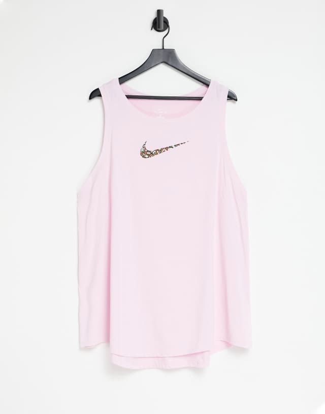 Nike Training swoosh tank in pink