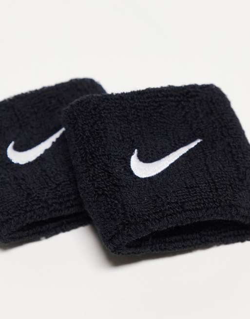 Nike Training Swoosh unisex wristbands in black, 2 of 4