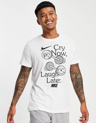 T-shirts et débardeurs Nike Training - T-shirt à imprimé graphique humour - Blanc