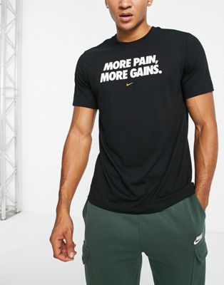 Homme Nike Training - T-shirt à imprimé graphique - Noir