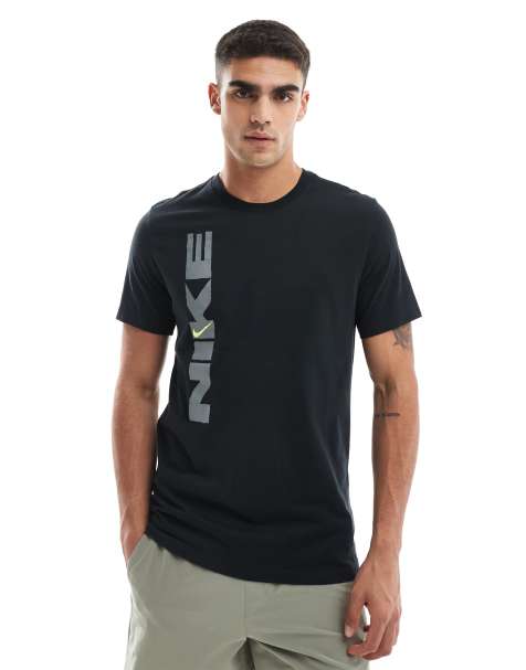 Nike Training - T-shirt de sport imprimé style vintage en tissu Dri-FIT - Noir - view 1