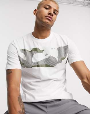 white camo nike shirt