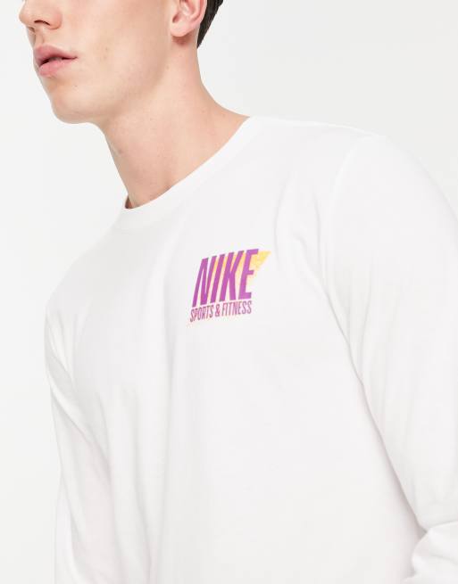 Nike Training T shirt manches longues imprim Sports au dos