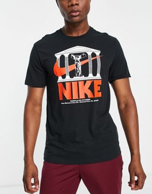 Nike Training Dri-FIT Slub Wildcard graphic t-shirt in black - ASOS Price Checker