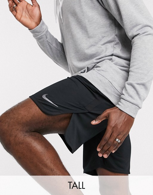 Nike Training Tall 9 inch shorts in black