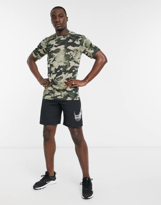 Nike camo cheap training top