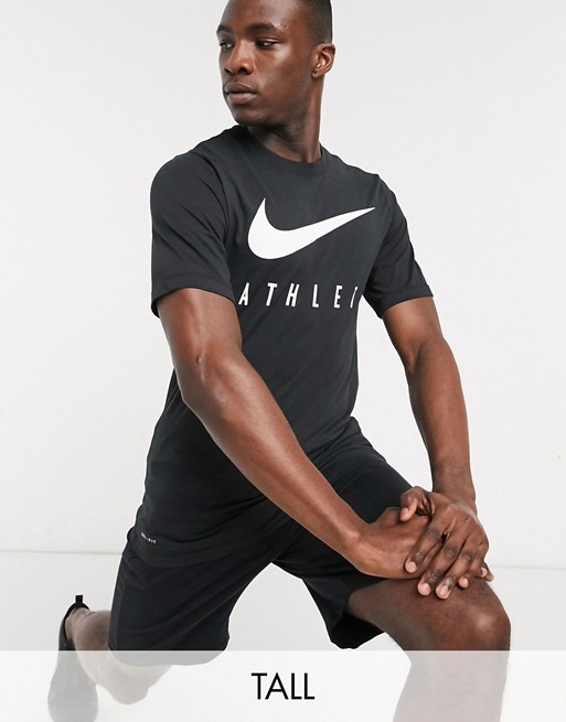 Nike Training Tall Dri-Fit athlete t-shirt in black