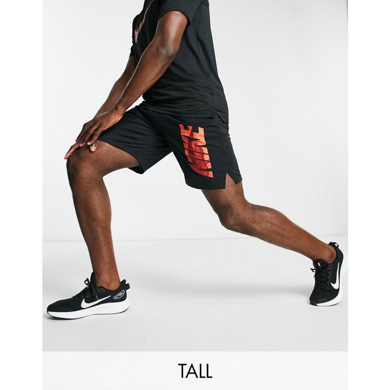 Palestra e allenamento Uomo Nike Training Tall - Dri-FIT - Pantaloncini neri con logo